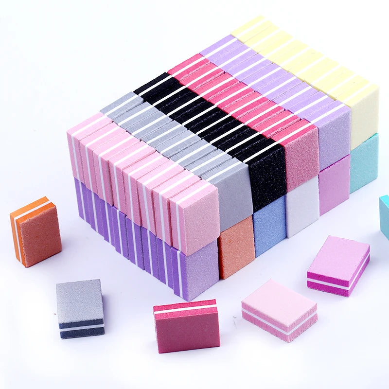 FUMOSIK Mini Sponge Nail Buffer Blocks | 10/25/50 Pack Nail Buffer Block QXL