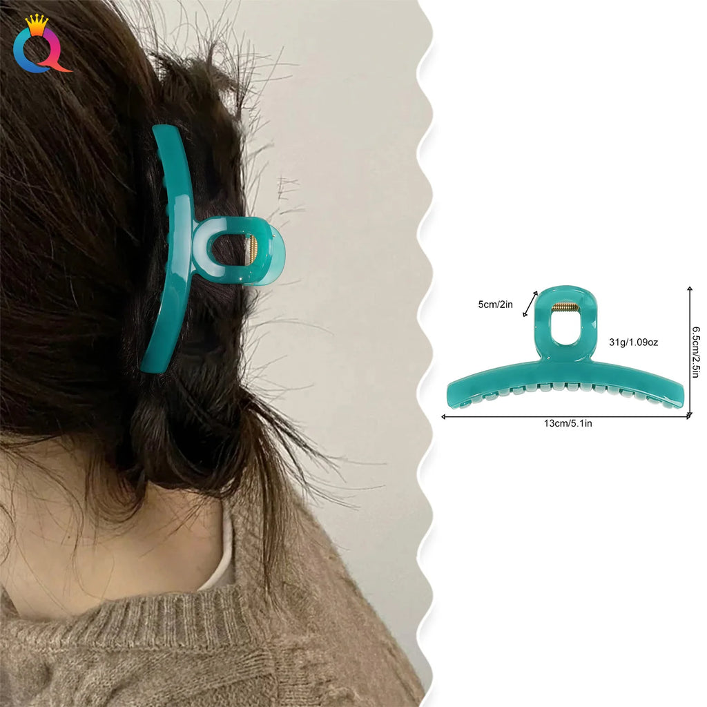 Large Shark Clip Hair Claw – Strong Grip Messy Bun Maker Hair Claw Clip QXL