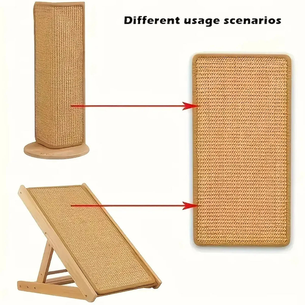 Sisal Cat Scratching Pad | Velcro Wall-Mount Scratch Mat Cat Scratching Pad QXL