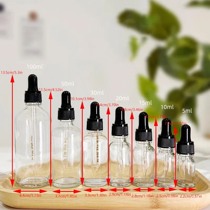 Glass Dropper Bottle with Scale | Refillable Pipette Bottle Glass Dropper Bottle QXL