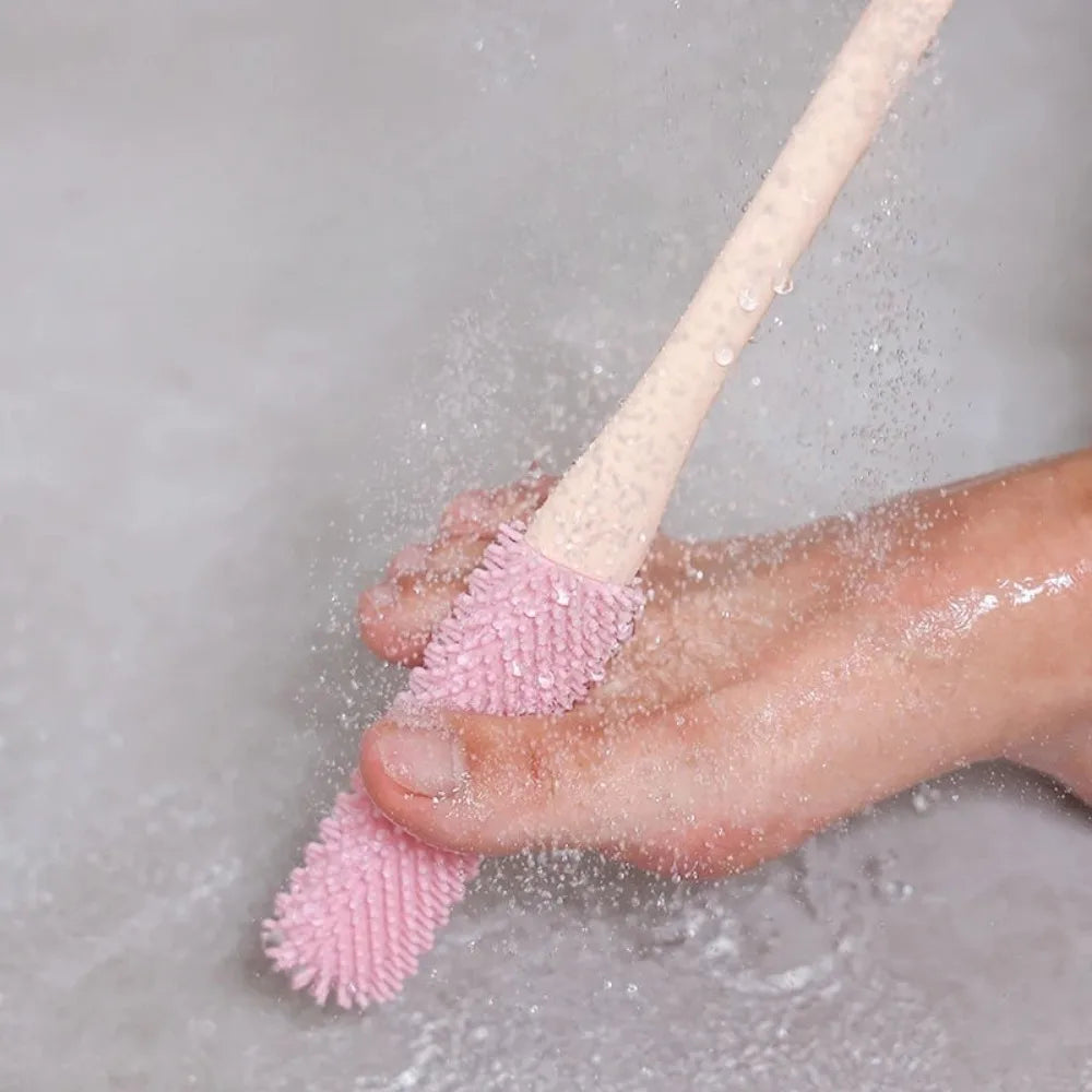 Toe Seam Scrubbing Brush | Foot Exfoliator & Dead Skin Foot Scrubbing Brush QXL