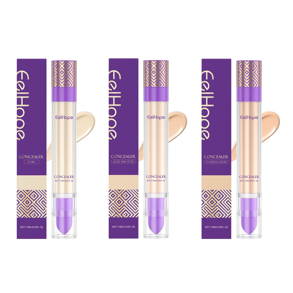 Eelhope Moisturizing Concealer | Lightweight Long-Lasting Cover Moisturizing Concealer QXL 3 IN 1