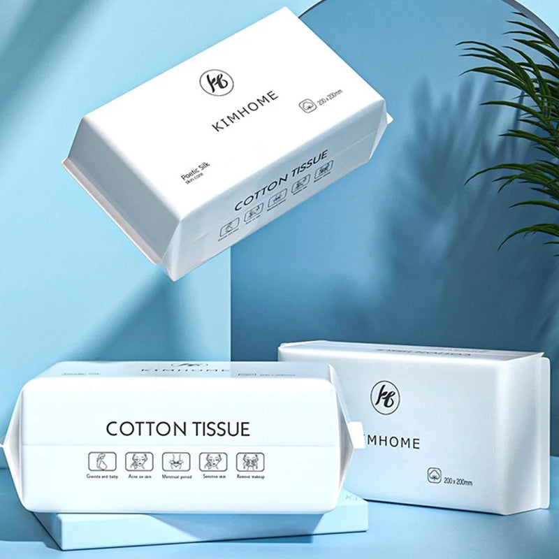 Disposable Face Towels | Soft Pearl Cotton Makeup Remover Wipes Disposable Face Towel QXL