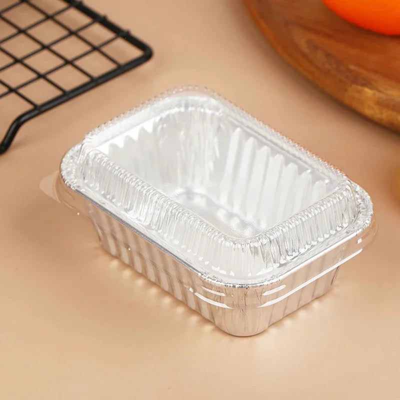 10-Pack Disposable Aluminum Foil Baking Pans with Lids Disposable Baking Pans QXL