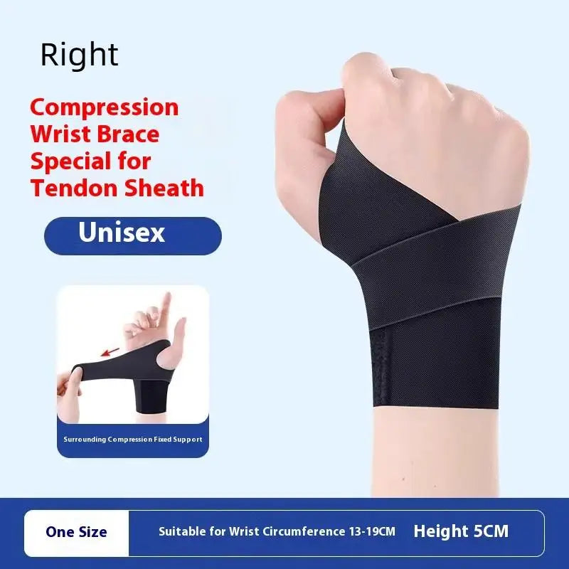 YOVIP Lightweight Adjustable Wrist Support Band | Sports Fitness Wrist Support Band QXL Right 1pc Black