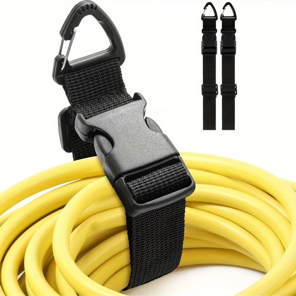 2-Pack Adjustable Hose & Cord Organizer Hanging Straps Hose & Cord Organizer QXL