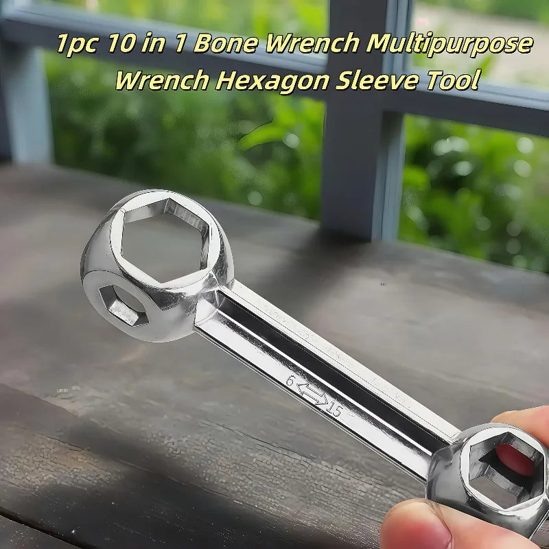 Bone Wrench Multi-Tool | Aluminum Alloy Hex Socket for Bikes Bicycle Multi-Tool QXL