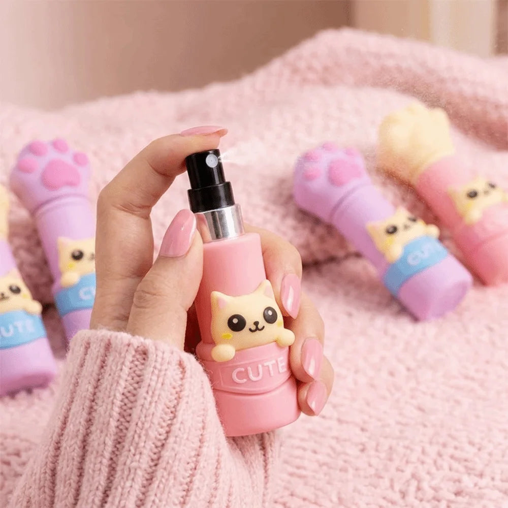 UV Color-Changing Cat Paw Mini Refillable Perfume Spray Bottle Perfume Spray Bottle QXL