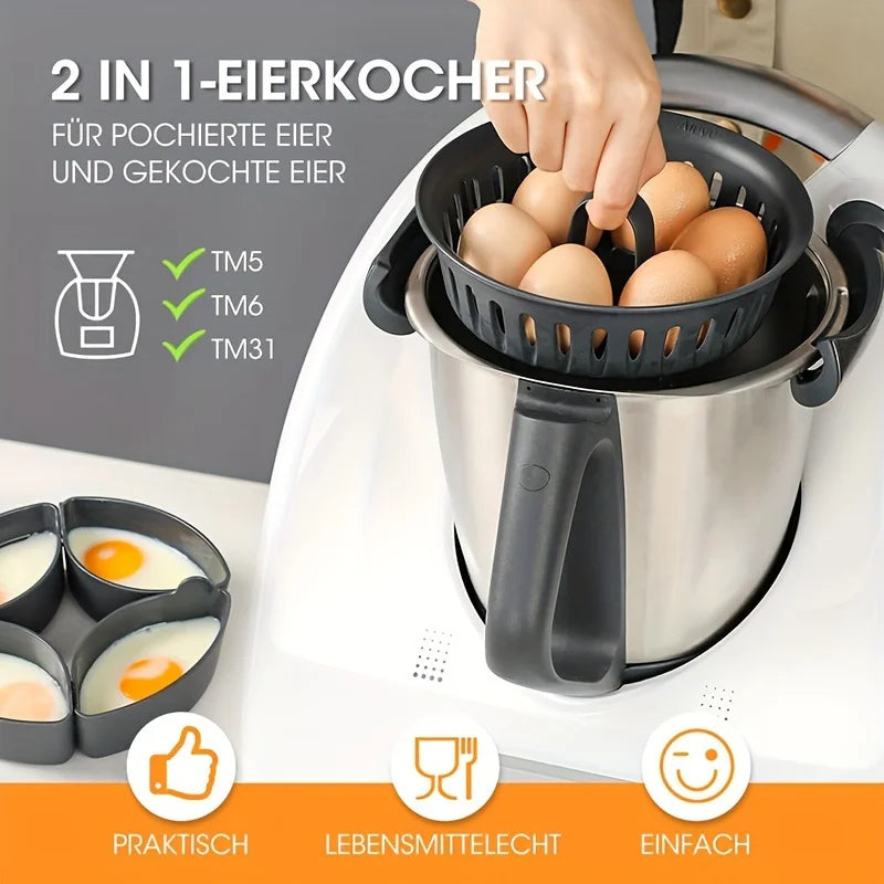 2-in-1 Egg Cooker Insert for Thermomix TM5 TM6 TM31 Egg Cooker Insert QXL