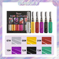 6-Pack Disposable Hair Dye Combs | Washable Temp Color Set Temporary Hair Color QXL B