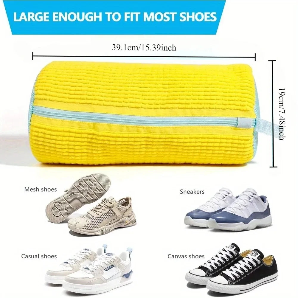 Padded Mesh Shoe Laundry Bag | Washing Machine Protector Shoe Laundry Bag QXL