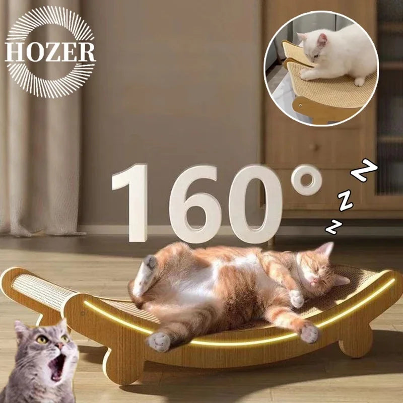 Cat Scratch Board & Bed | Wood & Sisal Scratcher Pad Cat Scratch Board QXL