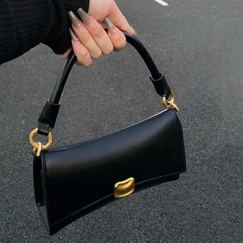 Vintage Elegant Ladies Leather Handbag | Luxury Classic Style Ladies Handbag QXL