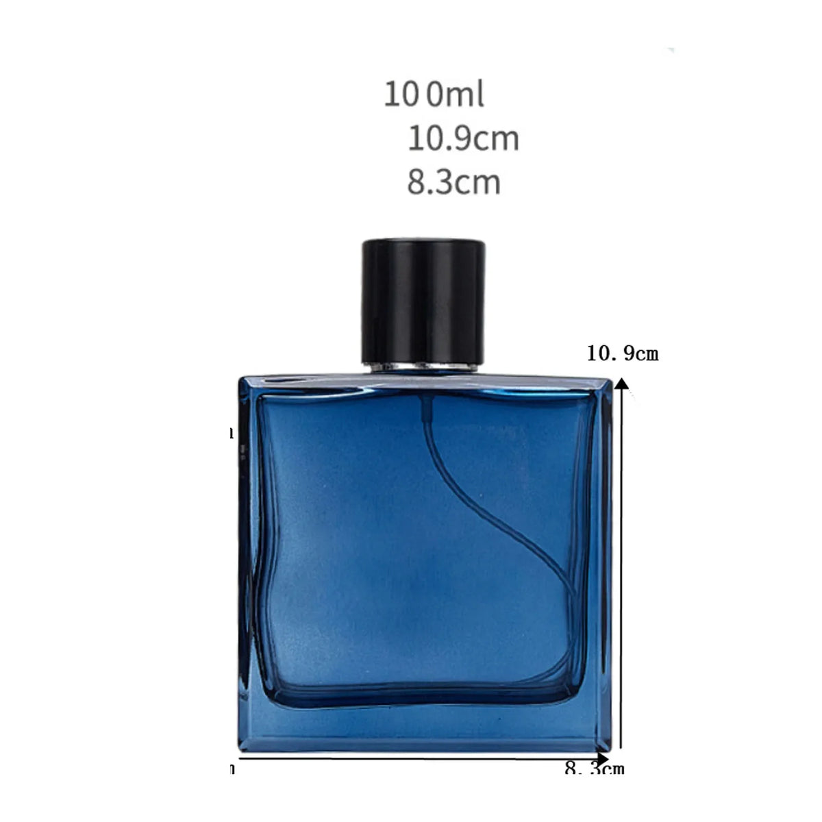 50/100ml Flat Square Glass Perfume Spray Bottle | Refillable Perfume Spray Bottle QXL