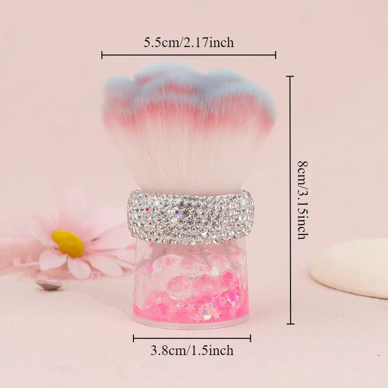 Soft Wool Fiber Makeup Brush – Powder, Blush & Dust Makeup Powder Brush QXL Gradient color