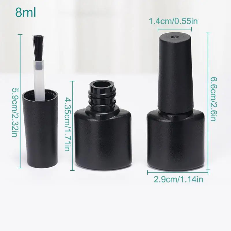 Empty Nail Polish Bottles with Brush | Refillable 6–10mL Nail Polish Bottle QXL 8ml