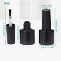 Empty Nail Polish Bottles with Brush | Refillable 6–10mL Nail Polish Bottle QXL 8ml