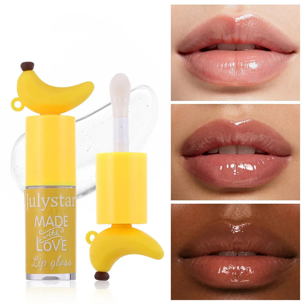 Julystar Banana Lip Gloss Oil | Portable Hydrating Lip Oil Lip Gloss Oil QXL