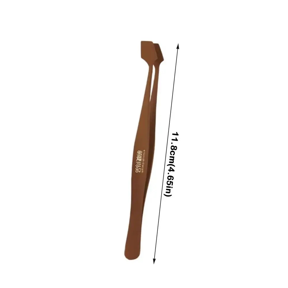45° Anti-Stick Eyelash Tweezers | Cluster Lash Applicator Eyelash Tweezers QXL
