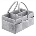 Baby Diaper Caddy Organizer – Portable Nursery Storage Bin Diaper Caddy Organizer QXL B107 Gray
