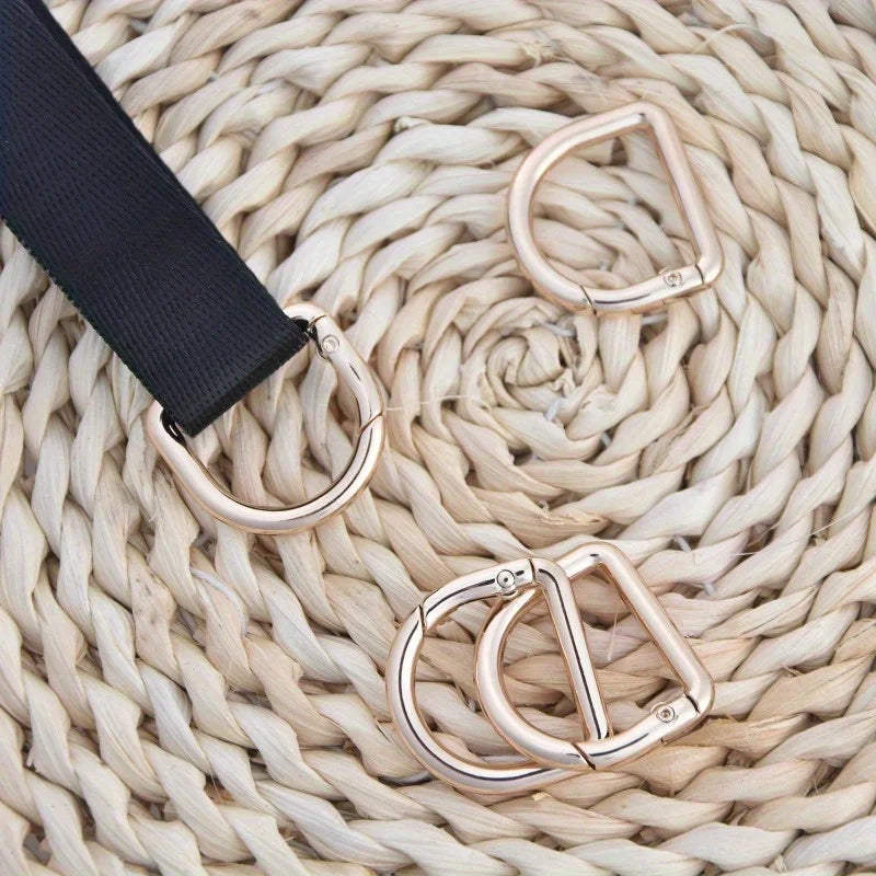 Spring-Loaded D-Ring Clasp for Handbags | Metal Alloy Hook Bag Hardware Clasp QXL