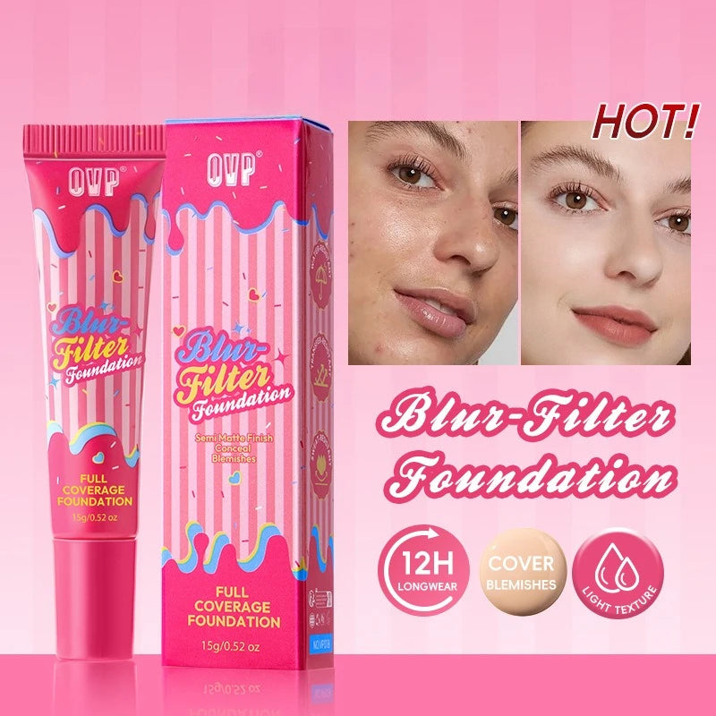 Matte Concealer Foundation – Lightweight, Breathable & Waterproof Matte Foundation QXL