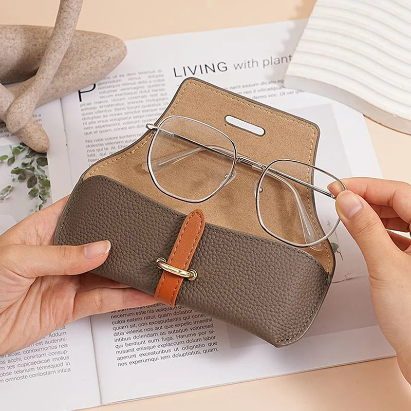 Unisex PU Leather Soft Shell Glasses Case | Eyewear Bag Eyeglasses Case QXL