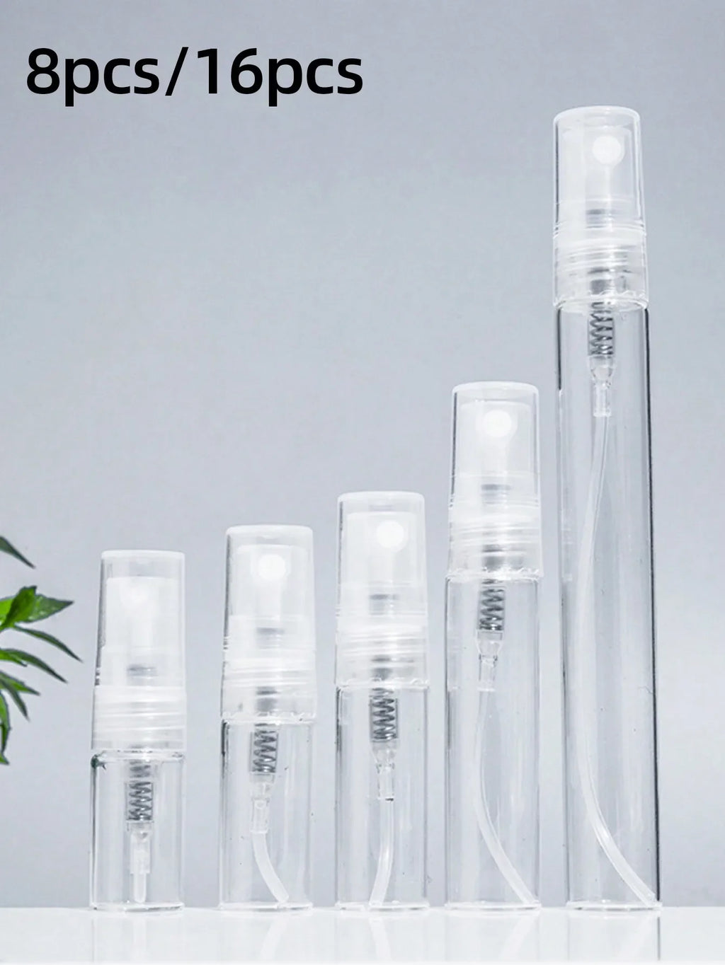 Mini Glass Perfume Spray Bottles 2–10ml | Travel Set 8/16pc Perfume Spray Bottle QXL 16pcs 10ml Glass