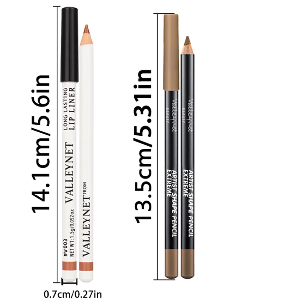 6-Pc Matte Waterproof Lip Liner & Lipstick Combo Set Lip Liner & Lipstick Set QXL