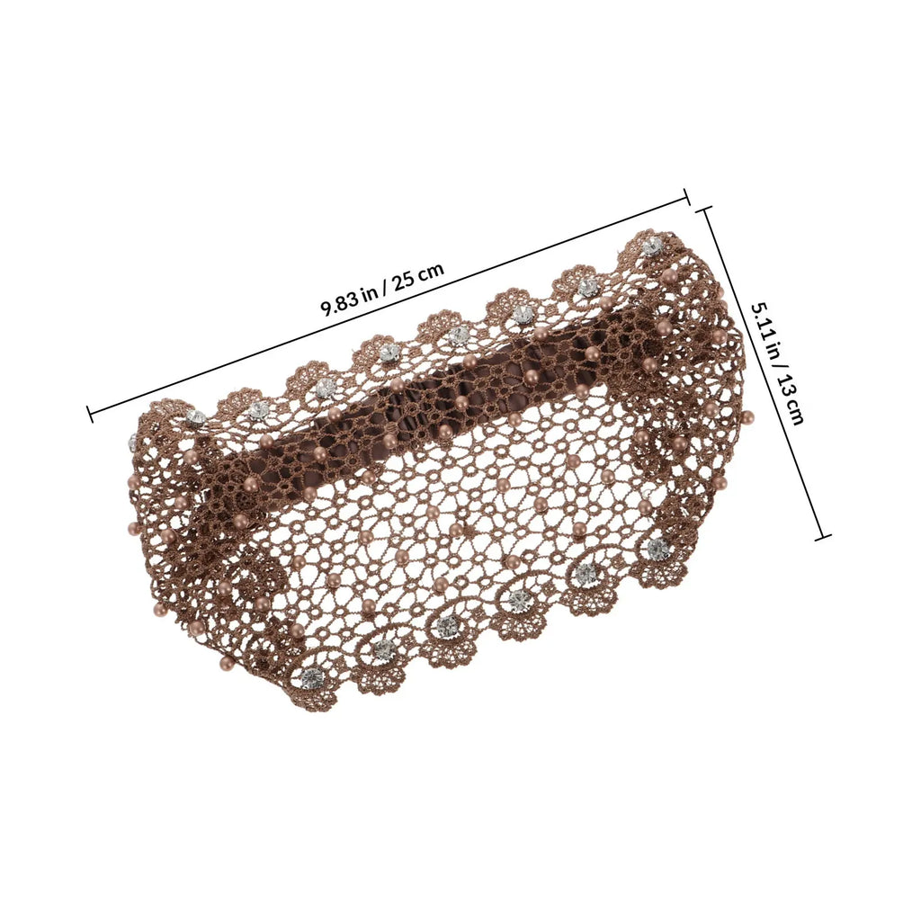 Lace Elastic Headband | Boho Bandana Hair Wrap for Women Lace Hair Headband QXL