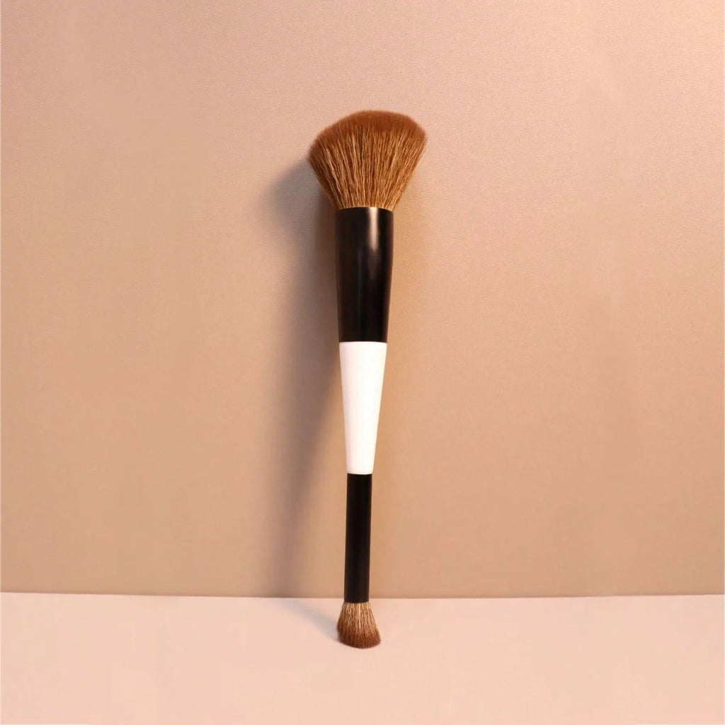 Double-Ended Makeup Brush – Foundation, Contour & Eyeshadow Makeup Brush QXL