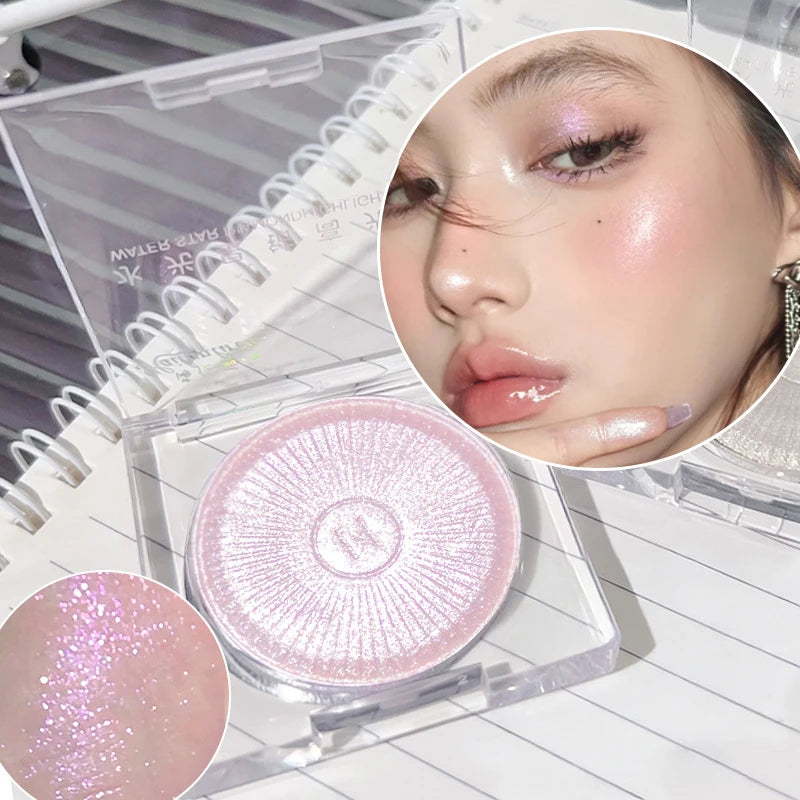 Galaxy Diamond Glitter Highlighter Palette | 3-Color Shimmer Glitter Highlighter Palette QXL