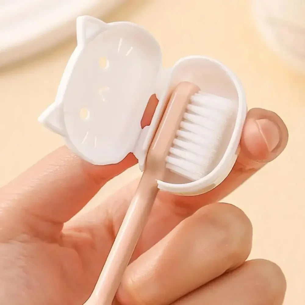 4-Pack Cat Shape Toothbrush Head Covers – Dustproof Case Toothbrush Head Cover QXL