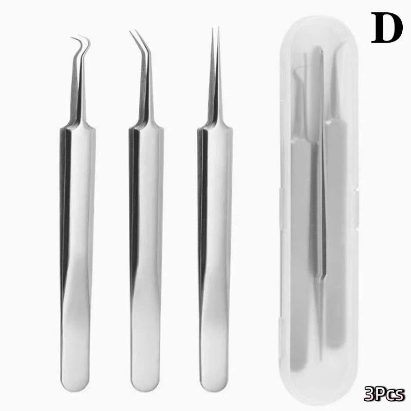 BIOAOUA 7/8-Pc Blackhead Extraction Tool Kit – Stainless Steel Blackhead Extraction Kit QXL D