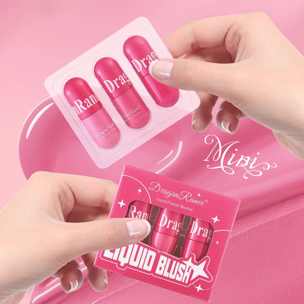 Waterproof Liquid Blush Set | Long-Lasting Contour & Glow Liquid Blush Set QXL