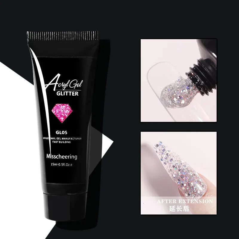 Poly Nail Extension Builder Gel UV LED – 15ml/30ml Nail Extension Gel QXL