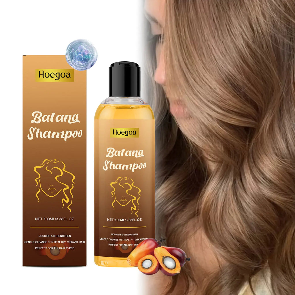 HOEGOA Batana Oil Shampoo | Deep Cleanse & Volumize 100ml Nourishing Shampoo QXL