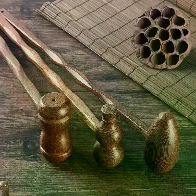 YOVIP Wooden Massage Hammer | Chicken Wing Wood Back Massager Wooden Massage Hammer QXL