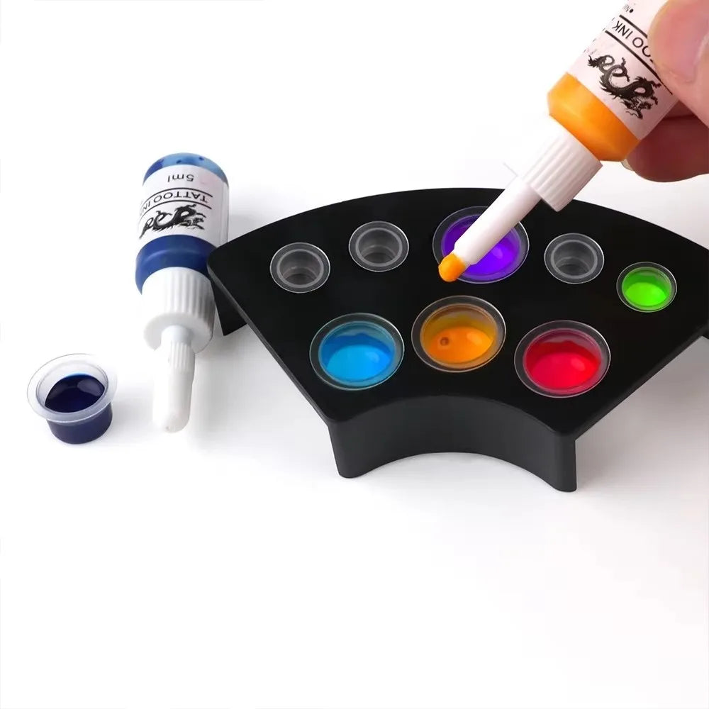 Tattoo Ink Cup Holder Stand – 7, 8 & 21 Hole Pigment Tray Tattoo Ink Cup Holder QXL