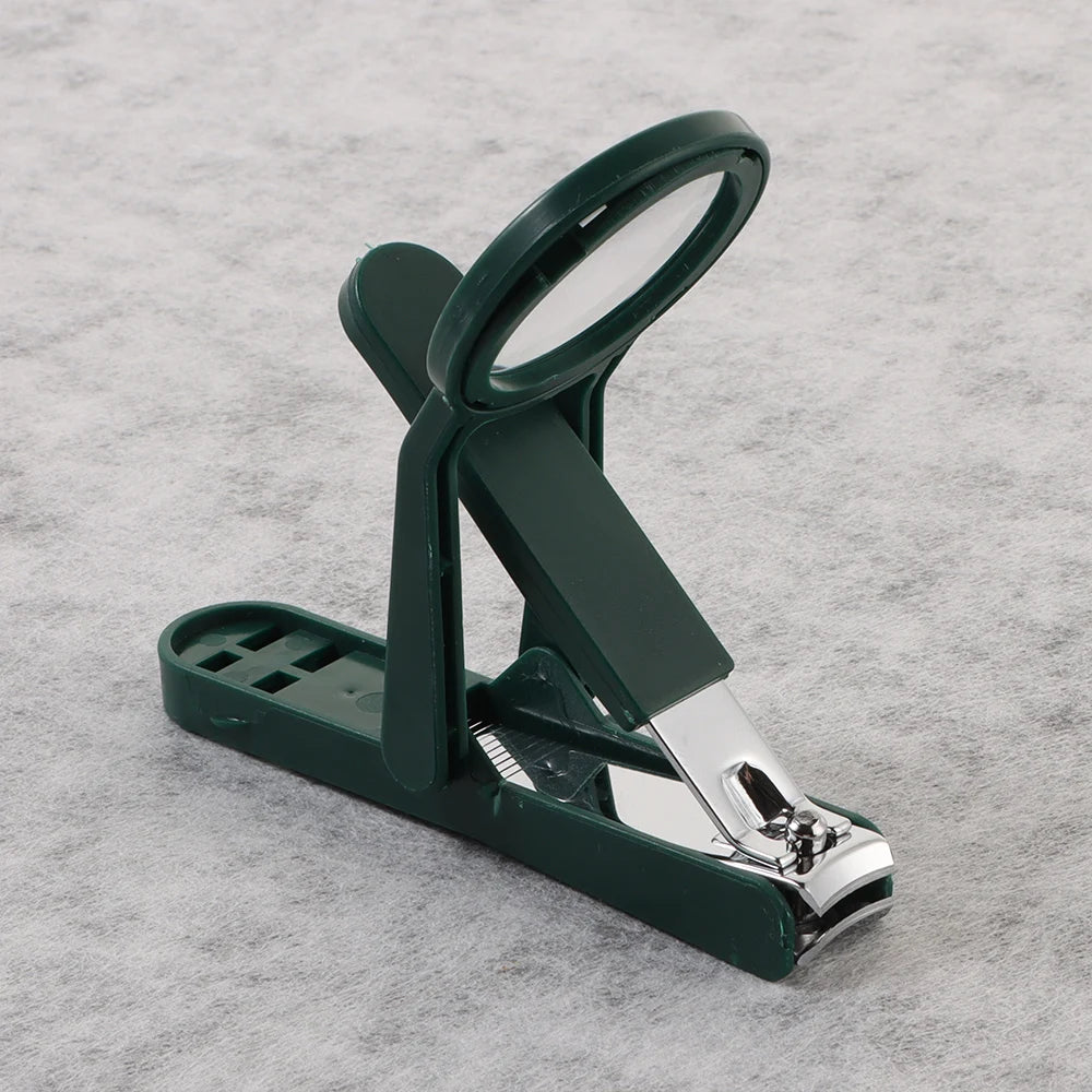Stainless Steel Nail Clipper with Magnifying Glass & Anti-Splash Nail Clipper QXL