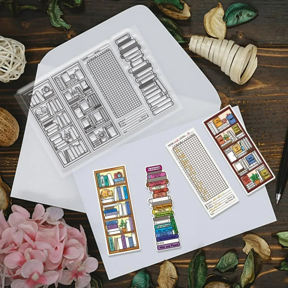 Bookcase Puppy Clear Stamps | Silicone DIY Scrapbooking Set Silicone Clear Stamps QXL