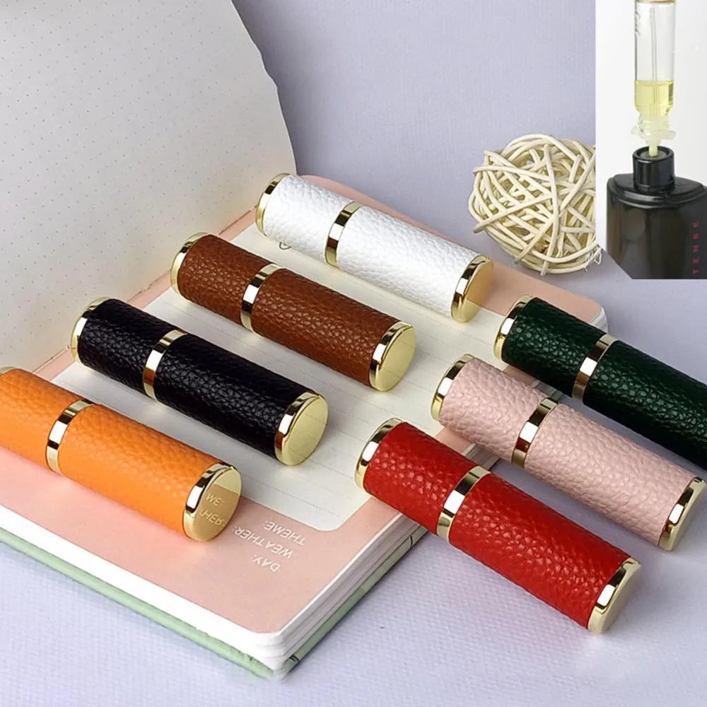 5ml Leather Refillable Perfume Atomizer | Travel Spray Bottle Perfume Atomizer QXL