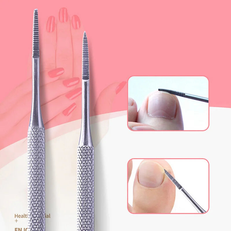 Double-Ended Ingrown Toenail File & Lifter | Stainless Steel Toenail File Tool QXL