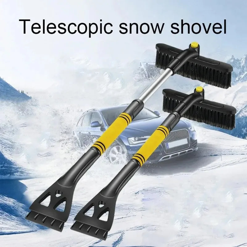 3-in-1 Extendable Car Snow Brush & Ice Scraper – Foam Grip Car Snow Brush QXL