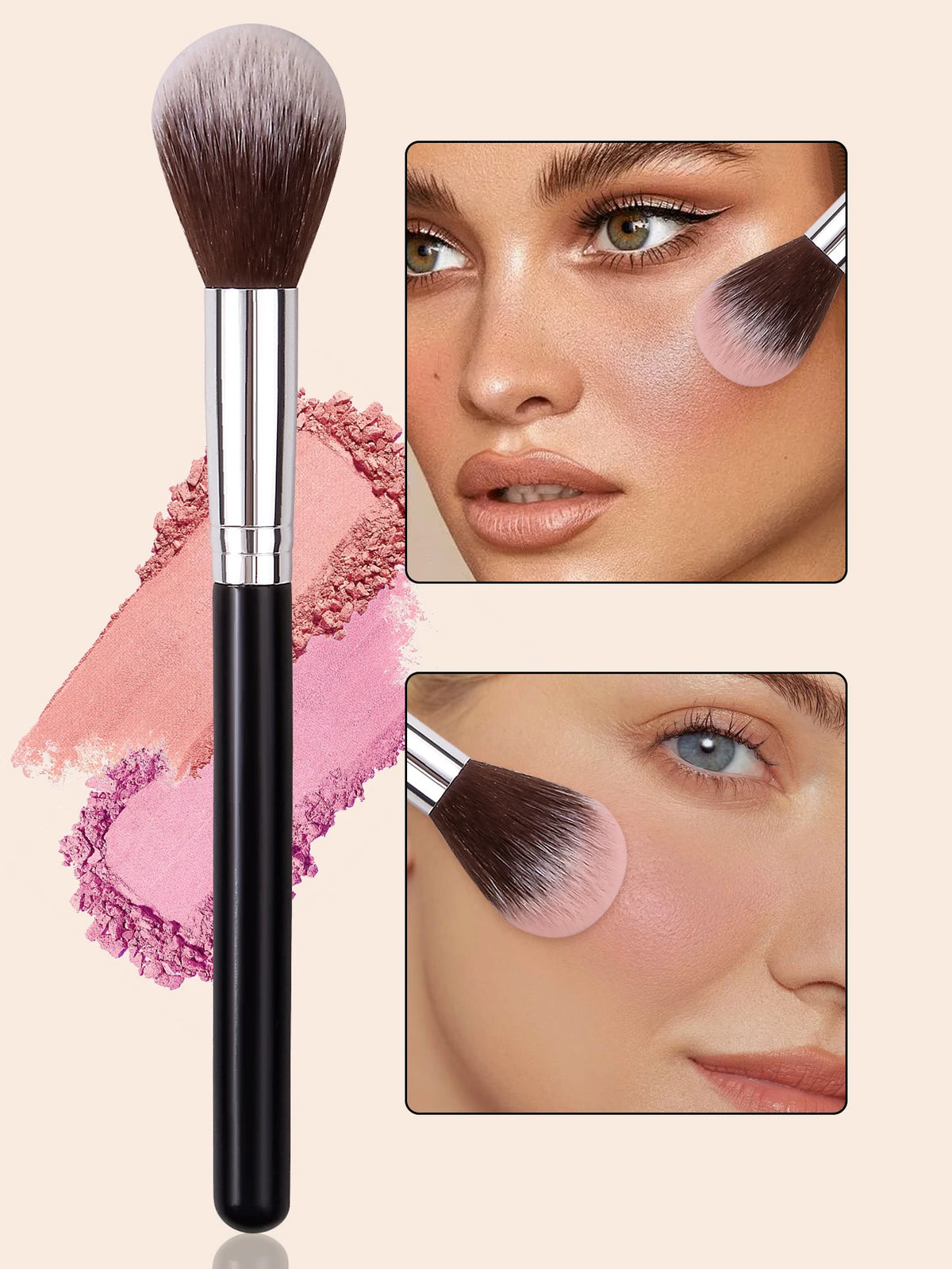 KOSSHOW Fireflame Arc Blush & Loose Powder Makeup Brush Makeup Brush QXL
