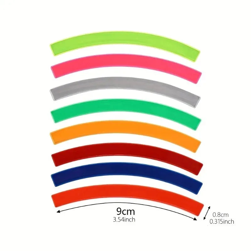 Prismatic Reflective Tape – 10pcs Night Riding Bike Safety Bicycle Reflective Tape QXL
