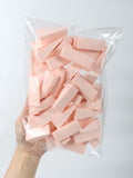 50-Pack Latex-Free Wedge Makeup Sponge Applicators | Mixed Colors Makeup Sponge Set QXL D