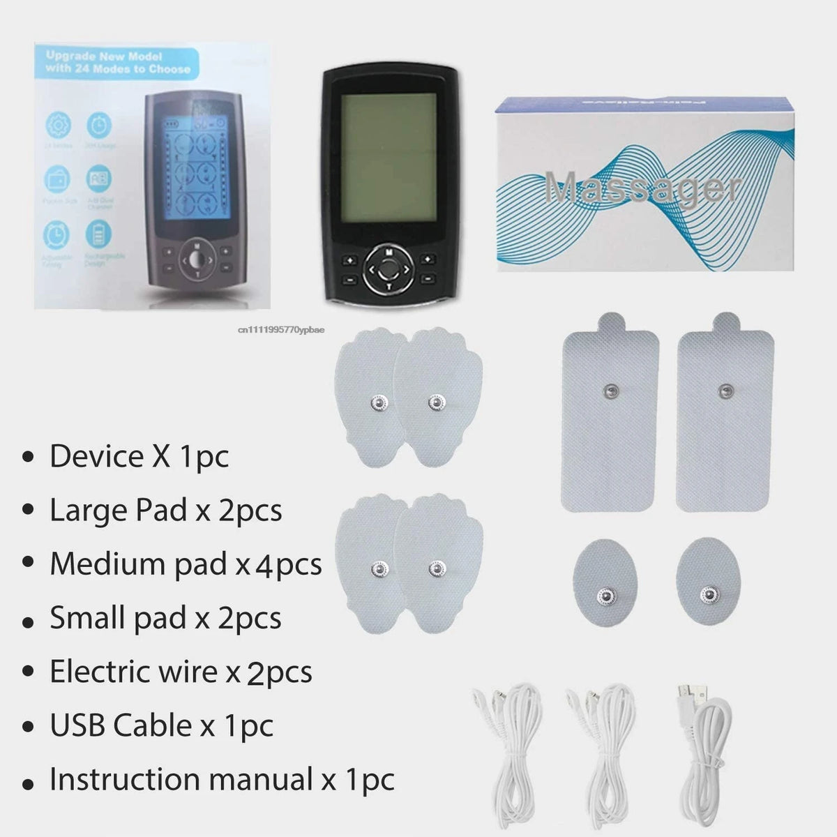36-Mode TENS EMS Electric Body Massager | Dual Channel Electric Body Massager QXL