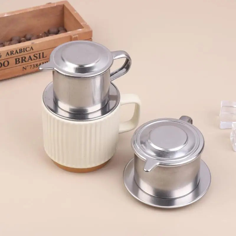 Stainless Steel Vietnamese Coffee Dripper & Filter Cup Coffee Dripper Filter QXL