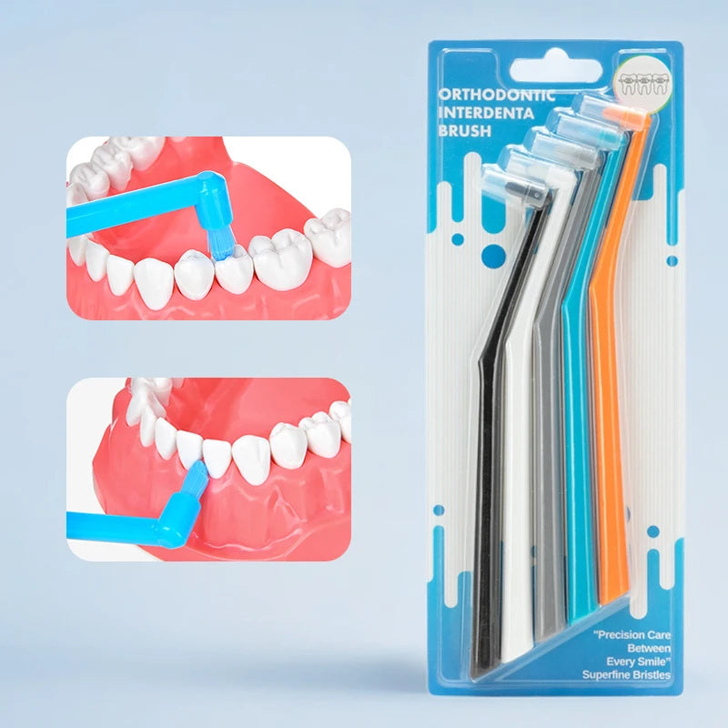 Single-Tuft Interdental Brush – Soft Bristle Oral Care (1/3/5 Pk) Interdental Toothbrush QXL